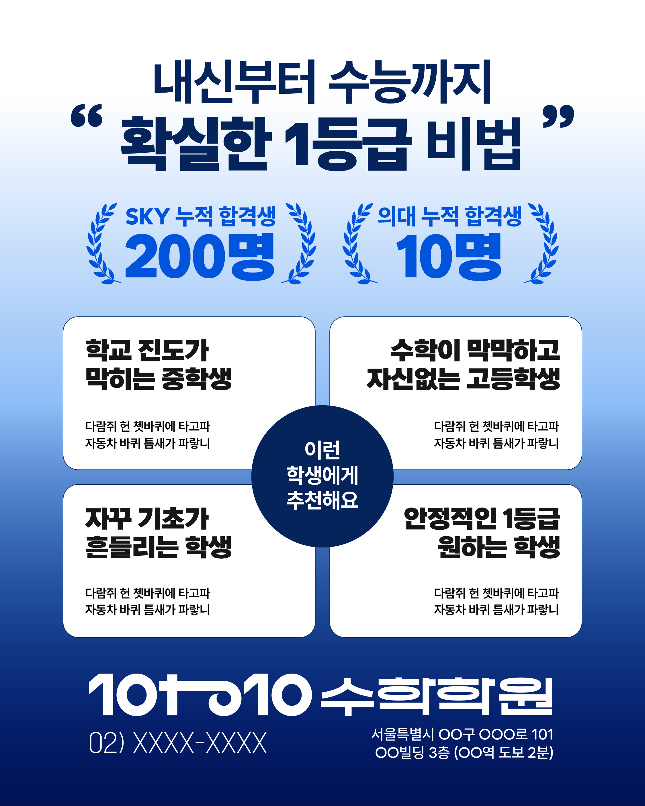 내신부터 수능까지 확실한 1등급 비법